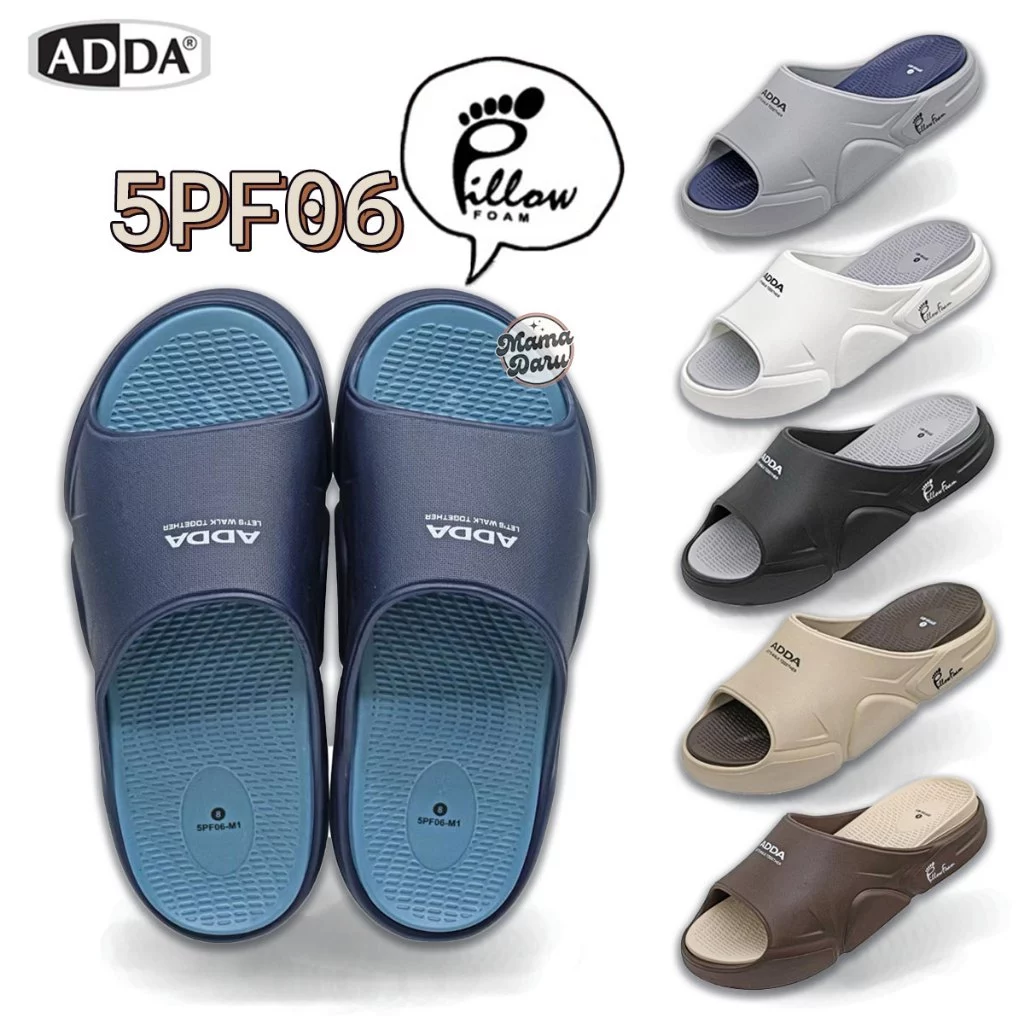 รองเท้าแตะ Adda Pillow Foam 5PF06 รองเท้าผู้ชาย รองเท้าแอ้ดด้า ไซต์ 7-10 หนานุ่ม