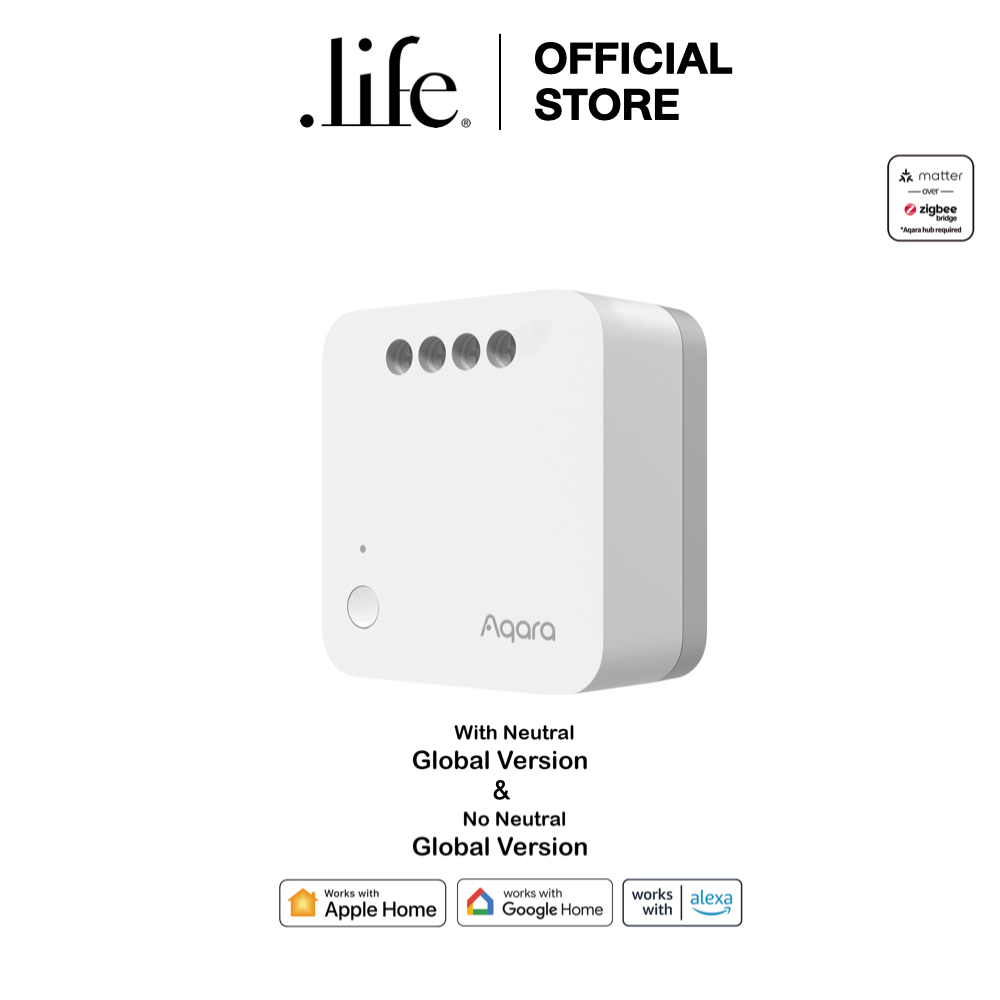 Aqara  อุปกรณ์ควบคุมสถานะการเปิด/ปิด Single Switch Module T1 by Dotlife