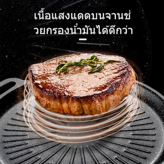 [ซื้อ 1 แถม 1]กระทะปิ้งย่าง ถาดปิั้งย่าง ทรงกลม เคลือบกันติด ขนาด ถาดอบมัลติฟังก์ชั่น เคลือบกันติด 28/30/32/34/36/38CM