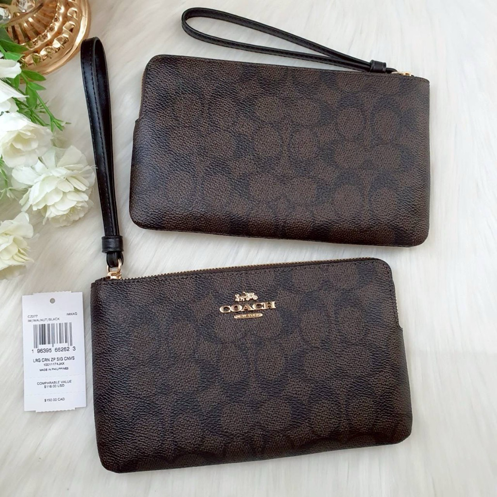 ✴️แท้ 💯% (หลายสี) Coach Long Zip Wristlet คล้องมือไซส์ L / 1 ซิป แท้ 💯%