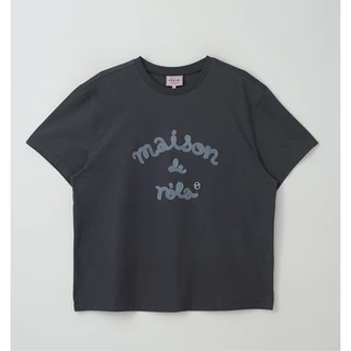 Rolarola Maison De Rola Embroidery T-shirt (White, Pink, Navy, Black, Melange Grey, Charcoal)