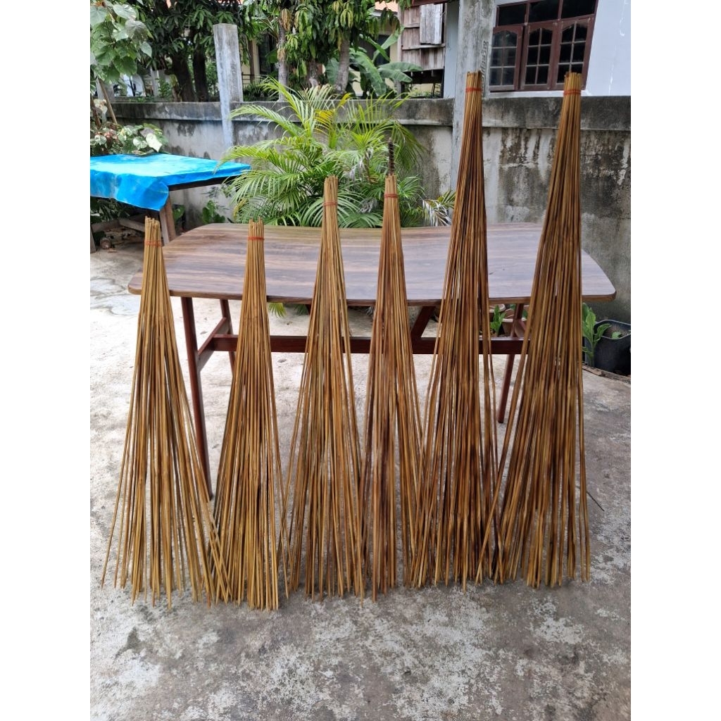คันเบ็ดเปล่า เบ็ดปักไม้ไผ่คันตรงคันเปล่าขนาด 90,100,120 cm