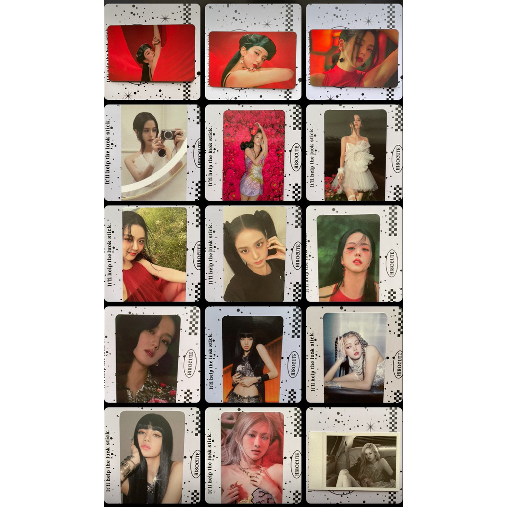 [photocard] การ์ดอัลบั้มแท้ — Blackpink : JISOO/ROSÉ/LISA