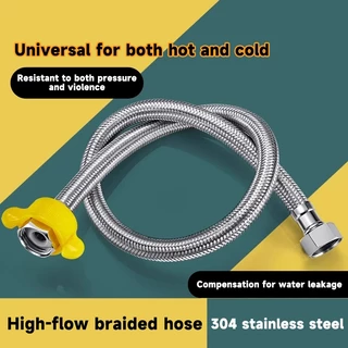 🔥ขายร้อน🔥ถักสแตนเลส สายน้ำดี ยาง sus304 4หุน1/2สองข้าง สายเข้าเครื่องทำน้ำอุ่น