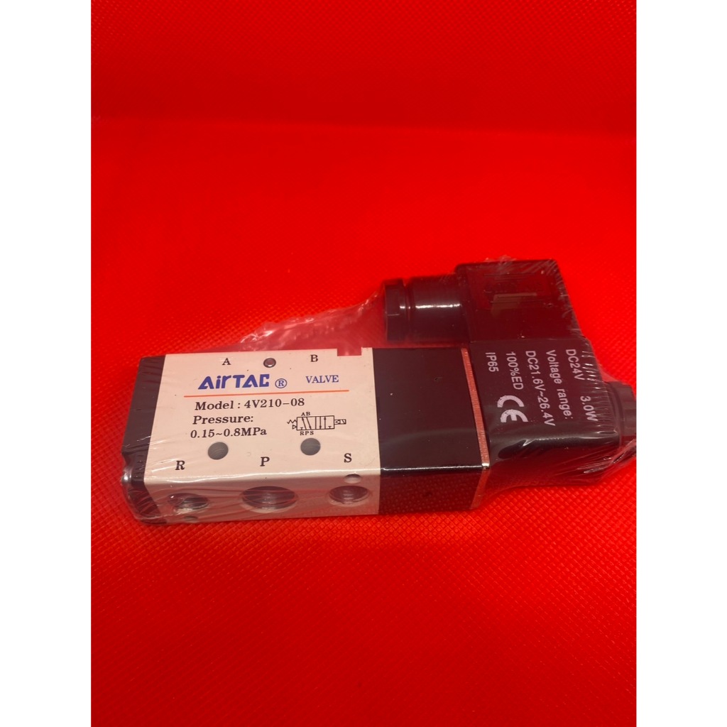 โซลินอยด์ วาล์ว Airtac รุ่น 4V210-08  (DC24v)/4V310-10  (AC220V)
