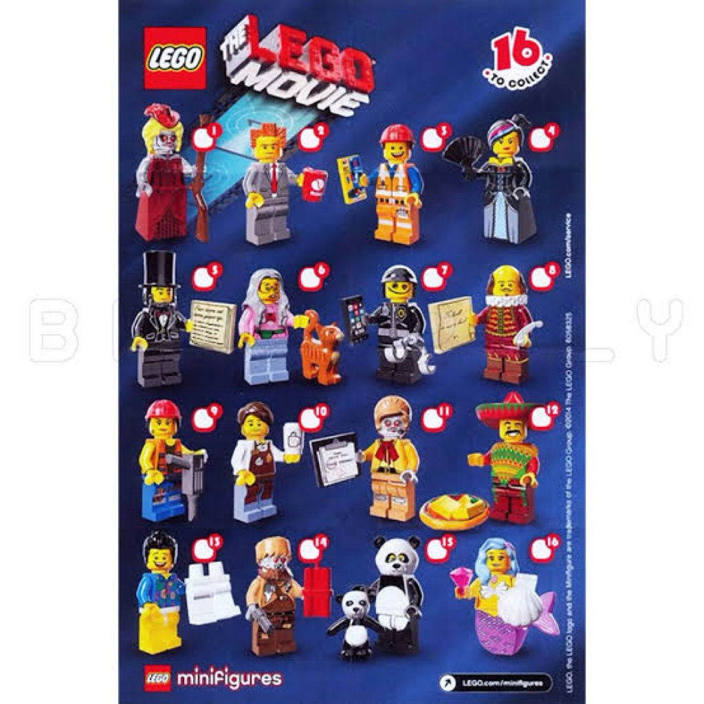 71004 : LEGO Minifigures The LEGO Movie Series 1 ของแท้ 100% มือหนึ่งแบบเศษ