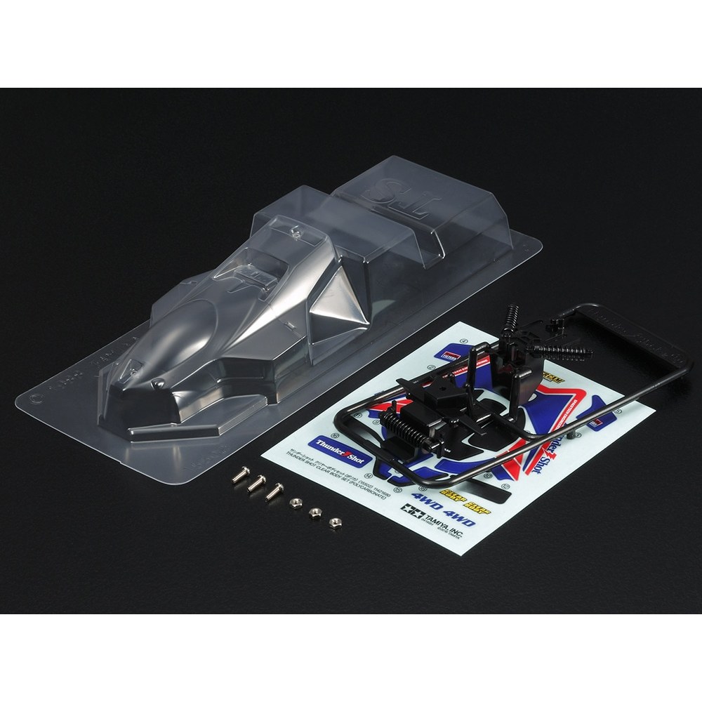 15502 TAMIYA MINI 4 WD  Thunder Shot Clear Body Set (Polycarbonate)