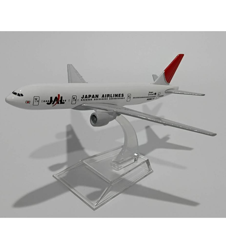 โมเดลเครื่องบิน Japan Airline Boeing-777 Plane Model Aircraft Aeroplane Scale 1:400  NEW IN Package.