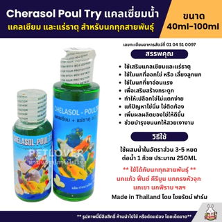 ชุดวิตามินบำรุงสำหรับนก Bird Boost / แคลเซี่ยม / อินเตอร์ฟอส / วิตามินรวมน้ำแดง (40ML / 100ML)