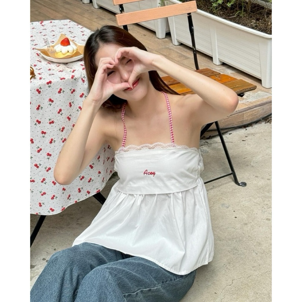 🍅🪻เสื้อผูกคอ Acey shop🍅🌼✨