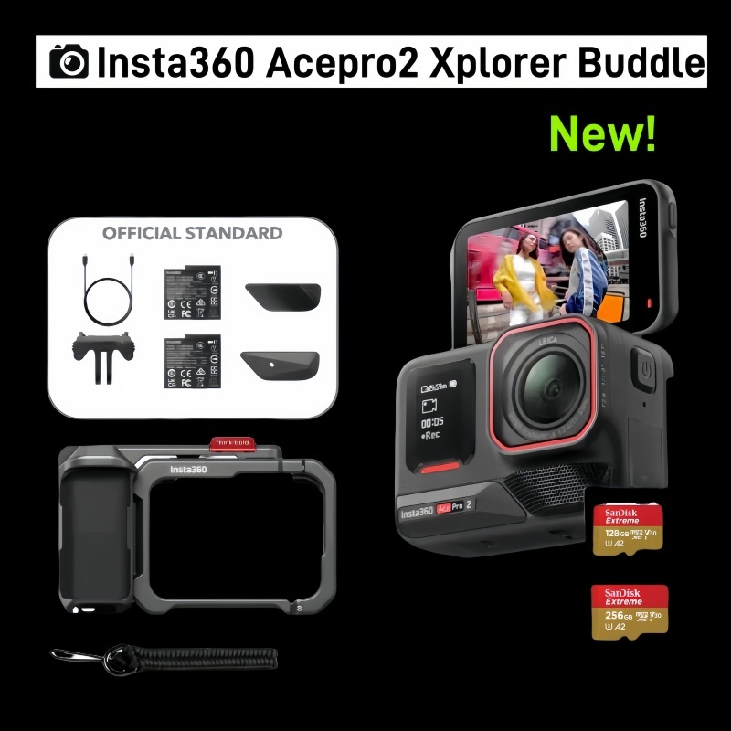 【พร้อมส่ง】Insta360 Ace Pro 2 Xplorer Bundle Action Camera ประกันศูนย์ไทย 1 ปี