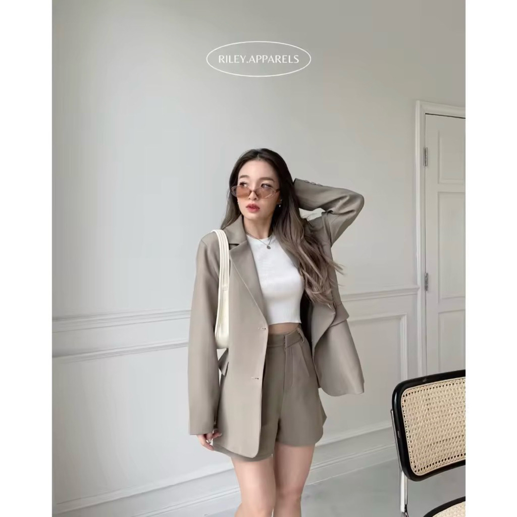 [พร้อมส่ง] Riley Apparels - Blazer (Beige)