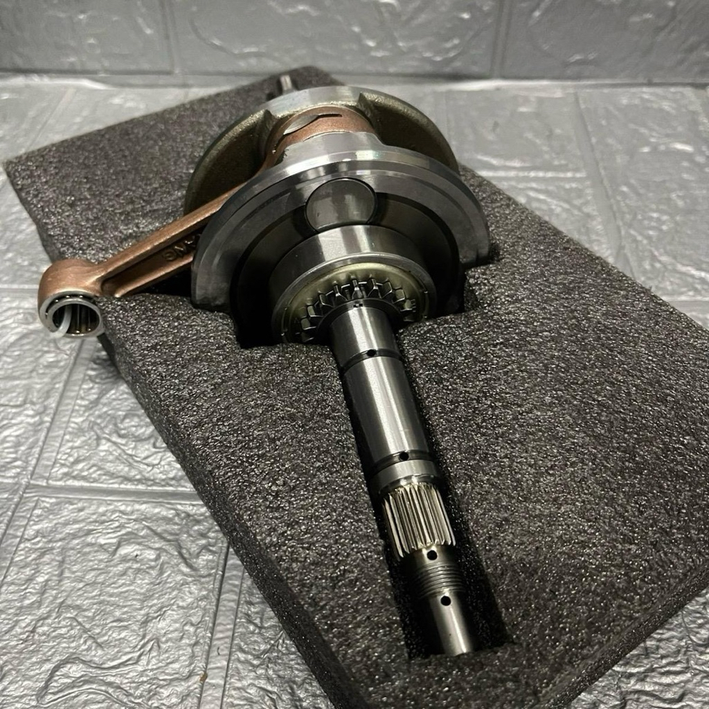 ข้อเหวี่ยงเวฟ125ชัก5ก้านGTOยืดถาวรข้อแขนโตพร้อมลูกปืนพร้อมเฟืองข้อโต104 สลัก 15 ใส่125คาร์บูR-S-Xและ125iไฟเลี้ยวบังลม - รูปที่ 3