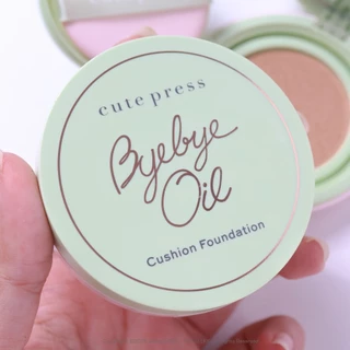 รุ่นใหม่ CUTE PRESS Bye Bye Oil Cushion Foundation SPF50+PA+++ [10 g.]