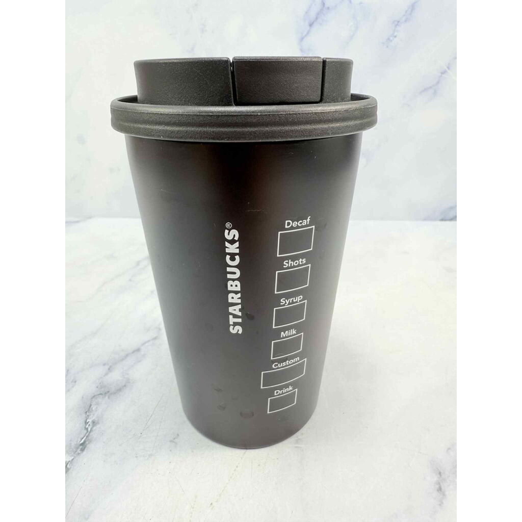 แก้วน้ำสแตนเลสพร้อมฝาปิด STARBUCKS THERMOS ความจุ 355 ml. MADE IN CHINA (SB : 789)สินค้ามือสอง