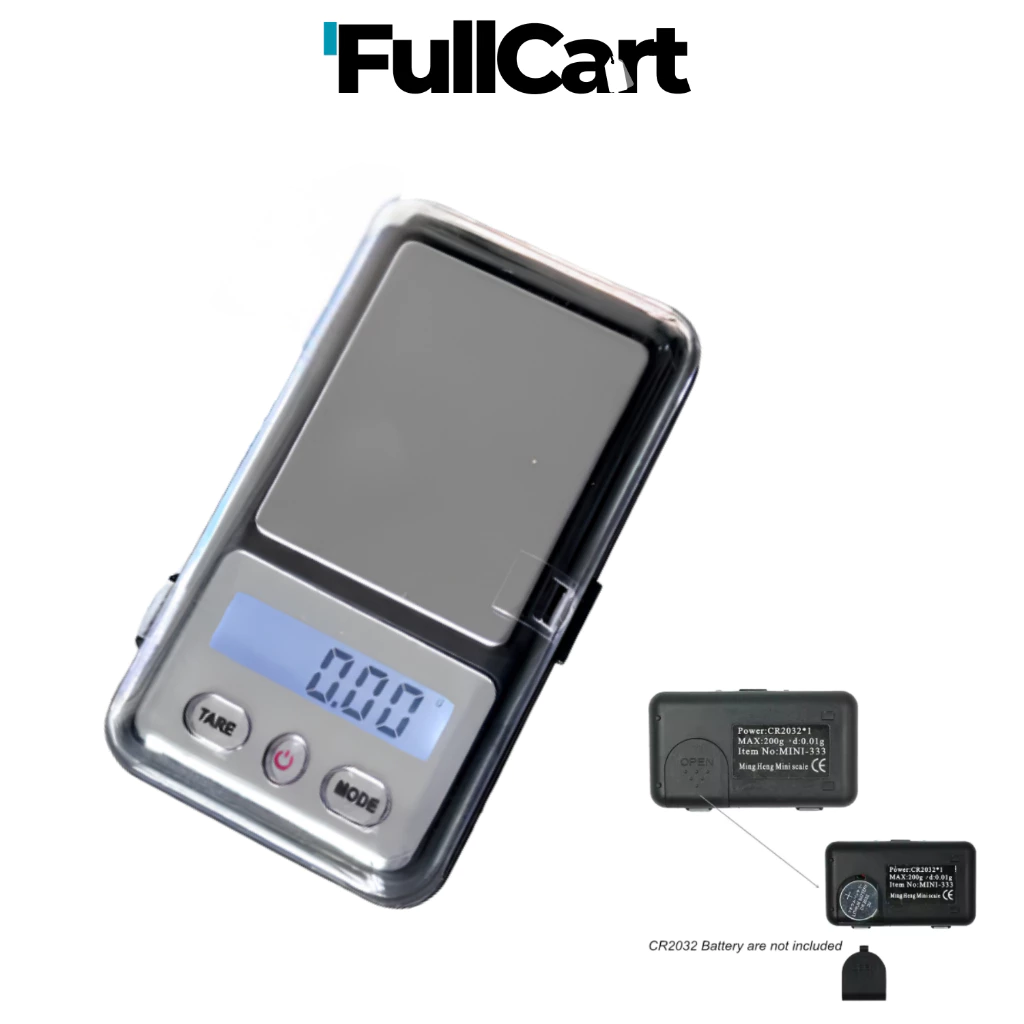 เครื่องชั่งขนาดเล็ก เครื่องชั่งดิจิตอล200G 0.01G HM-333 เครื่องชั่งน้ำหนัก เครื่องชั่งอิเล็กทรอนิกส์แบบพกพา By FullCart