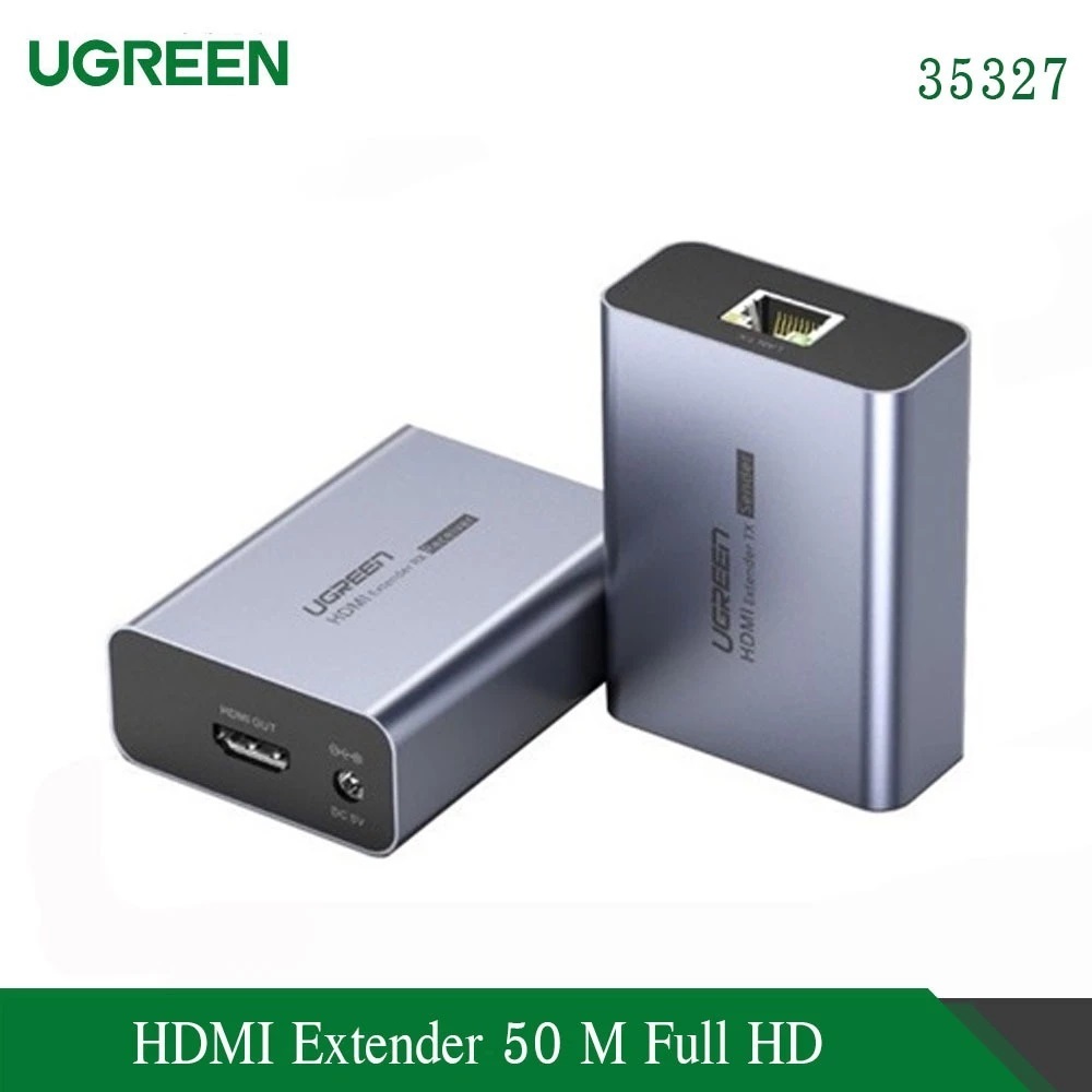 Ugreen 35327 อุปกรณ์ขยายสัญญาณ HDMI Extender with Ethernet / HDMI to lan cable with Ethernet 50M Supports FullHD