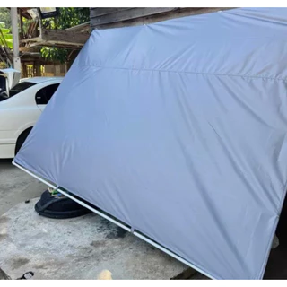 ผ้าใบสั่งตัด ตัดตามขนาดที่ต้องการ กันแดดกันฝนสาด ผ้าร่มเคลือบยูวี (ทักแชทก่อนกดซื้อ ตัดเย็บ2-3วัน)