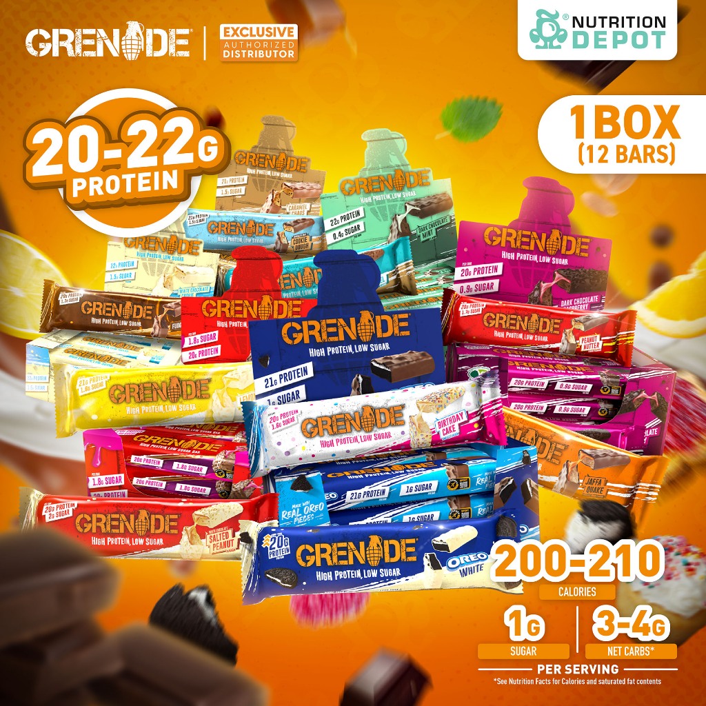Grenade Carb Killa Protein Bar - 1 Box (12 Bars) = 12 ชิ้น