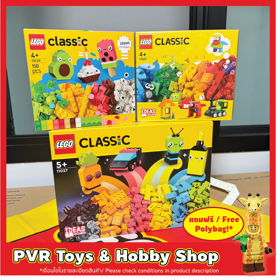 LEGO® 11001 11027 11039 Classic Bricks and Ideas Creative Neon Fun Creative Food Friends เลโก้ คลาสส