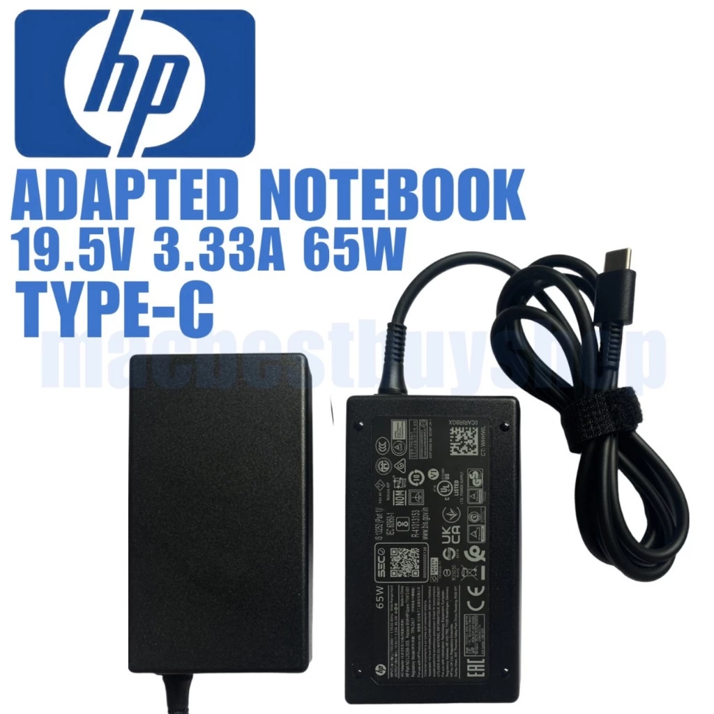 อะแดปเตอร์ HP 19.5V3.33A 65W หัว Type-c สายชาร์จHP อะแดปเตอร์ตัวเล็ก