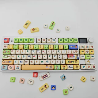 พร้อมส่งจากไทย⚡Crayon Shin-chan คีย์แคปไทย keycapไทย Kuromi ใช้สำหรับ mechanical keyboardส่วนใหญ่