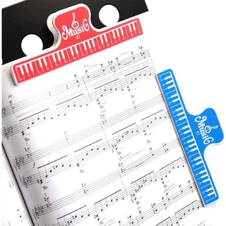 คลิปหนีบโน้ตเพลง และเปียโน คลิปหนีบกระดาษเปียโน 15CM คลิปหนีบสมุดโน้ตเพลง ที่หนีบโน้ต แบบพลาสติก