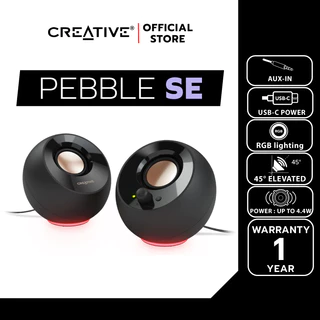 CREATIVE SPEAKER Pebble SE (Black) 2.0 USB-CPowered PC SpeakerswithRGBLighting ลำโพงคอมพิวเตอร์2.0 แบบ USB-C พร้อมไฟ RGB