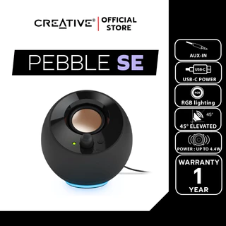 CREATIVE SPEAKER Pebble SE (Black) 2.0 USB-CPowered PC SpeakerswithRGBLighting ลำโพงคอมพิวเตอร์2.0 แบบ USB-C พร้อมไฟ RGB