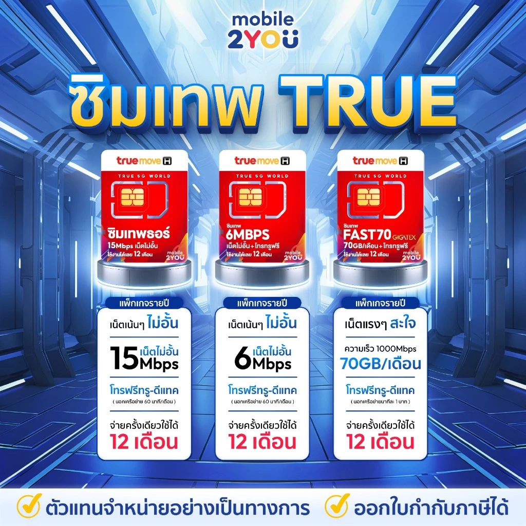 ✅[ ส่งฟรี ] ซิมเทพ ซิมเน็ตรายปี TRUE DTAC AIS NT ซิมเทพดีแทค ซิมรายปี โทรฟรี ซิมเน็ต sim mobile2you thumbnail 6