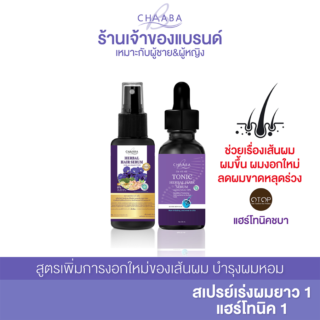 [ เซรั่มแฮร์โทนิค1+สเปรย์ชบา1 ]เซรั่มปลูกผมปลูกคิ้ว เพิ่มลูกผมไรผม สเปรย์ชบา  ผมหอมลดผมร่วงจัดส่งฟรี