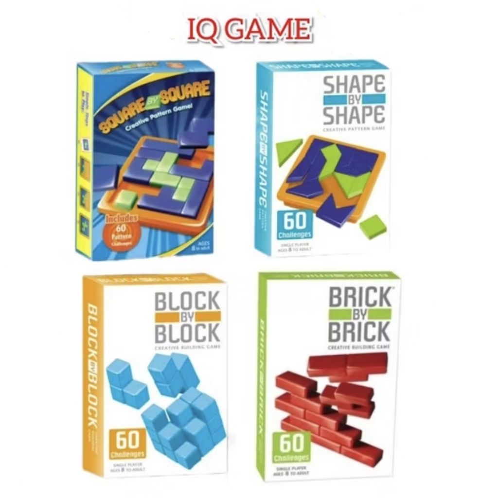 IQ GAME Creative Building Game เกมฝึกIQ เรียงบล็อกตามโจทย์ (Block / Brick / Shape / Square)