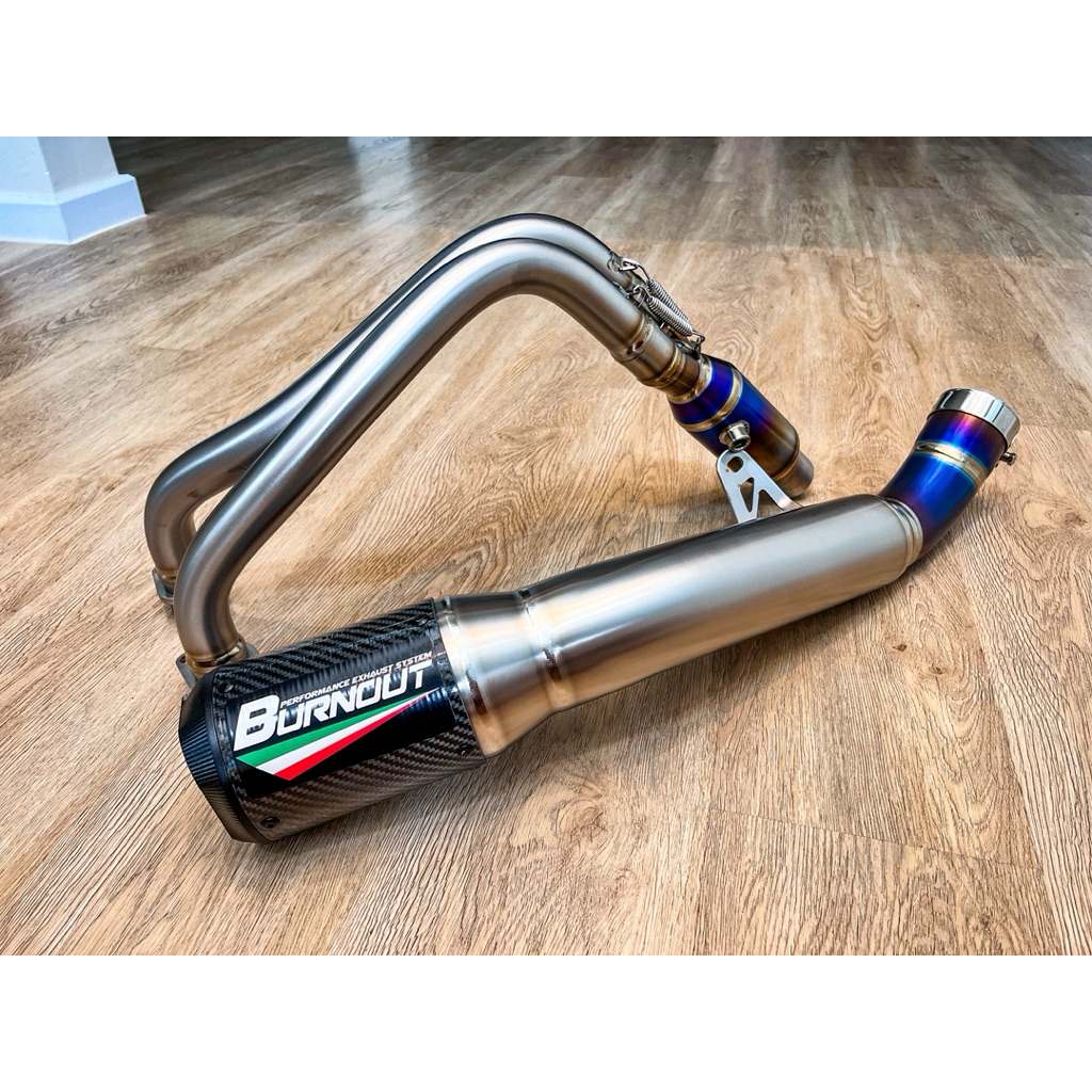 ฟลูไทเทเนี่ยม R7 สลิปออนไทเทเนี่ยม ขนาด 3 นิ้วปลายคาร์บอน 4 นิ้ว cnc