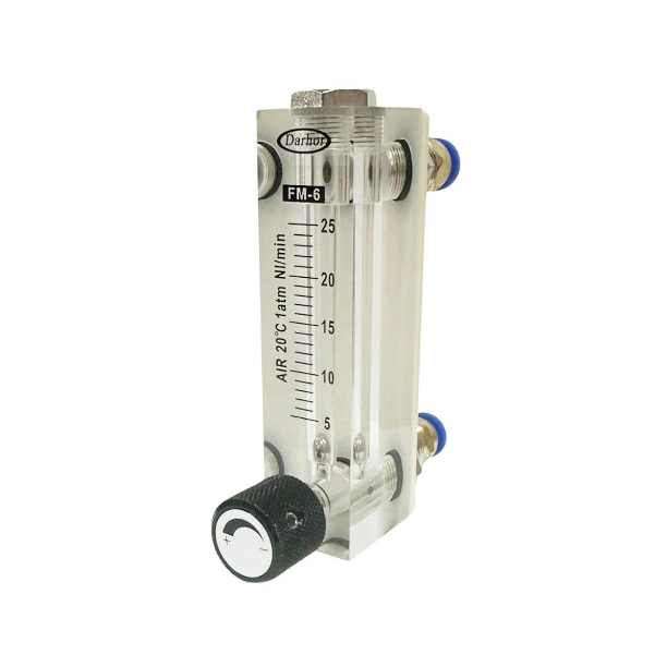 DARHOR โรตามิเตอร์ (ROTAMETER) สำหรับแก๊ส DFG-6T 5-25LPM