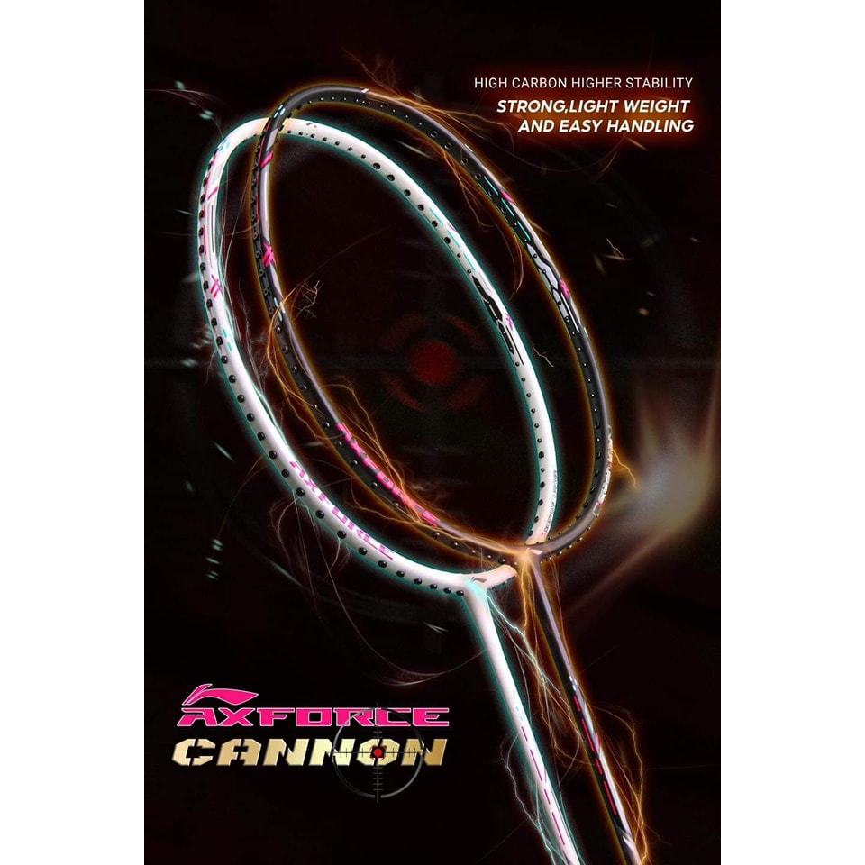 (ของแท้ 100%) ไม้แบดมินตัน LINING AXFORCE CANNON 4U/5U