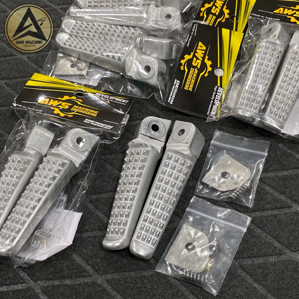 พักเท้าMSXแท้ แปลงใส่125rsiบังลม LED/110i งานAWS