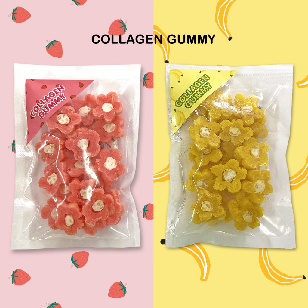 COLLAGEN GUMMY ขนมขบเคี้ยวสำหรับสุนัข คอลลาเจนกัมมี่ รสผลไม้ 40 กรัม