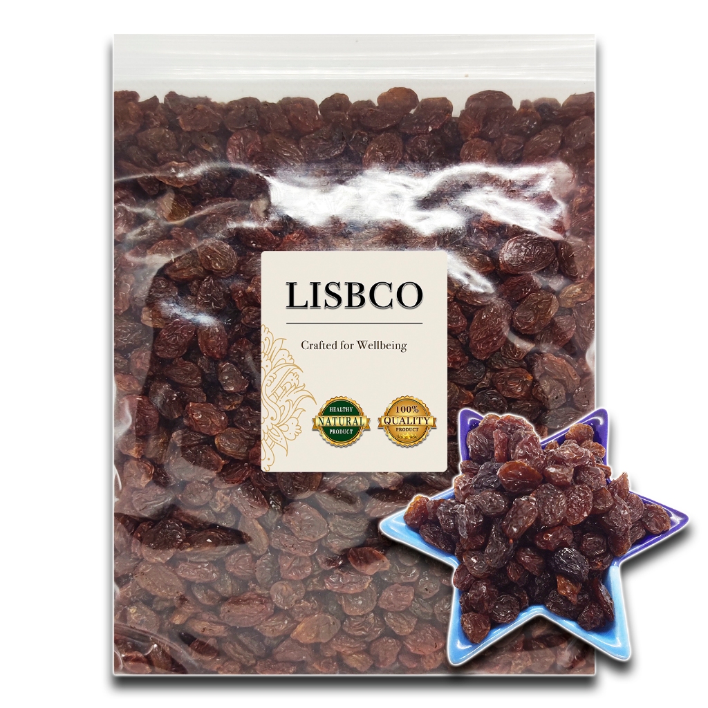 ลูกเกด สีน้ำตาลเข้ม 1กก. ซุลทานา องุ่นอบแห้ง พร้อมทาน Sultana Dark Raisins 1kg Grade AA+ ผลไม้อบแห้ง