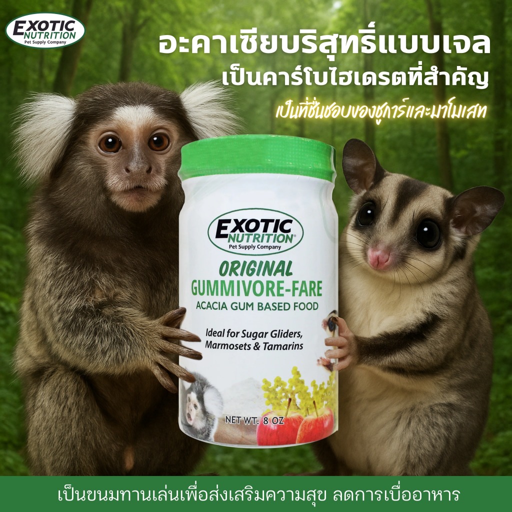 Exotic Nutrition GUMMIVORE-FARE ORIGINAL กัมนิวอร์แฟร์ออริจินัล 8oz.