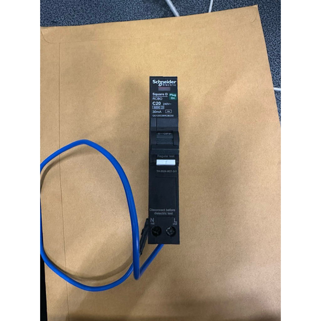 Schneider เบรกเกอร์กันดูด RCBO 1P 20A