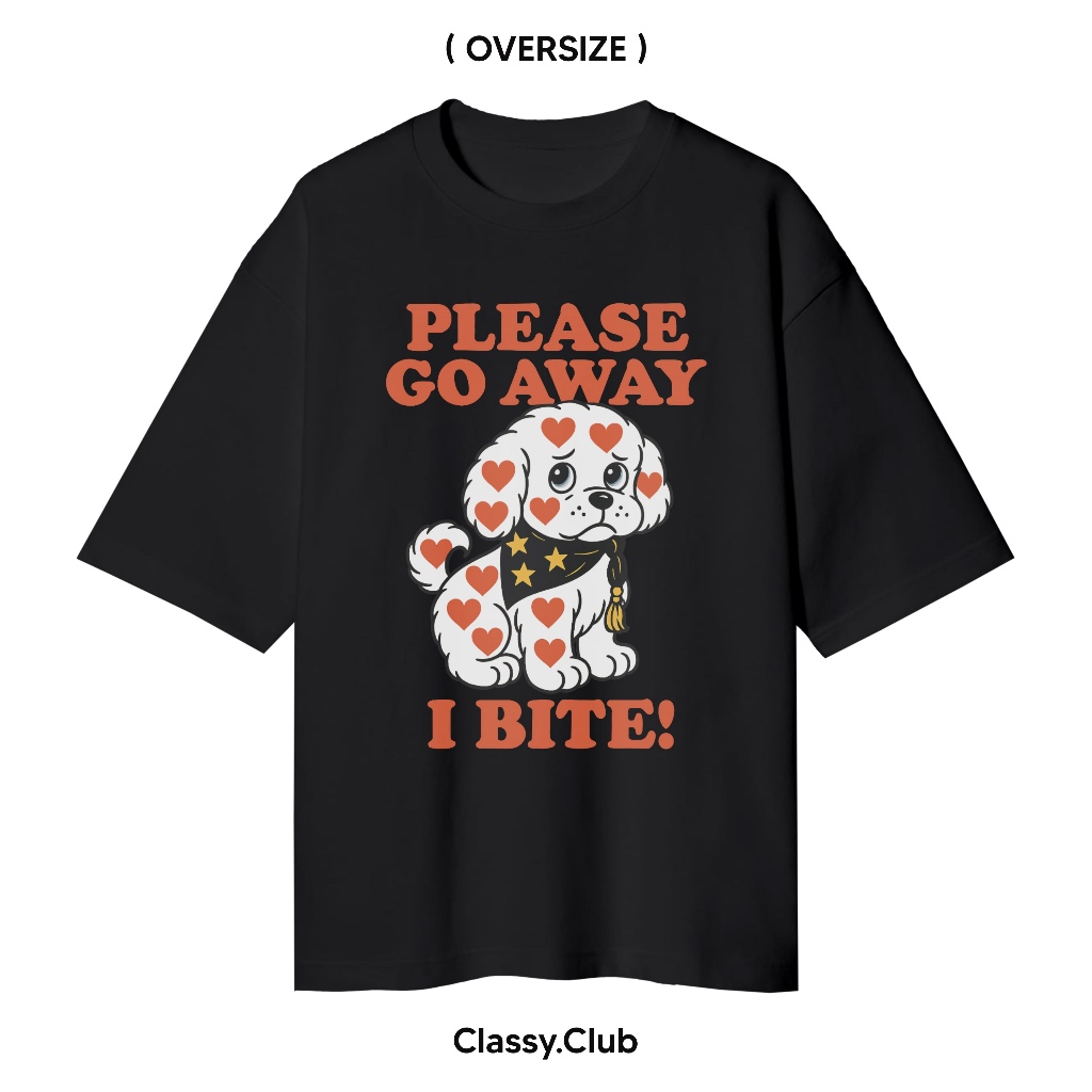 Classy.club – เสื้อยืด Oversized & Baby-tee : I bite ราคา ถูกที่สุด ดีลบีเคเค แกลเลอรีภาพที่ 4