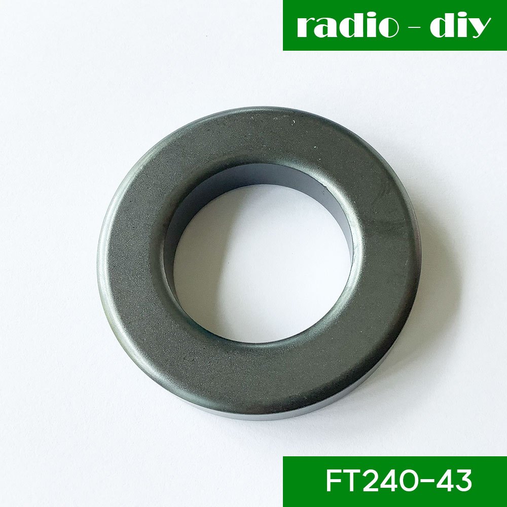 แกน Toroid FT240-43 ของ Fair-Rite สำหรับ Common mode choke, impedance transformer,balun EMI-RIF filt