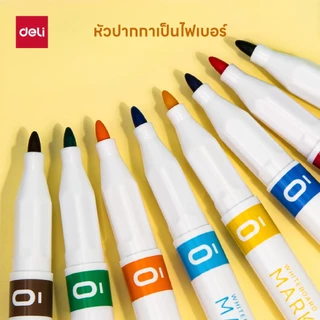ปากกาไวท์บอร์ดสำหรับเขียนกระดาน Deli มีหลายรุ่น ขนาด 1.00 mm (จำหน่าย 1 ชุด )(8 สี/12 สี)