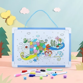 กระดานไวท์บอร์ดแม่เหล็ก 20x30/30x40 ซม. เขียนลบได้ แขวนผนัง พร้อมปากกาและแม่เหล็ก สำหรับเรียนและสำนักงาน