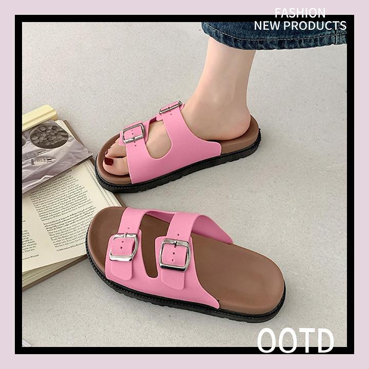 FBAShop รุ่นนี้เข้ามาใหม่ รองเท้าแตะแฟชั่นสำหรับสาวๆ งานสวย ดีไซน์แฟชั่นมาก เห็นแบบนี้ราคาไม่แพงนะ ใครชอบกดสั่งเลยจ้า