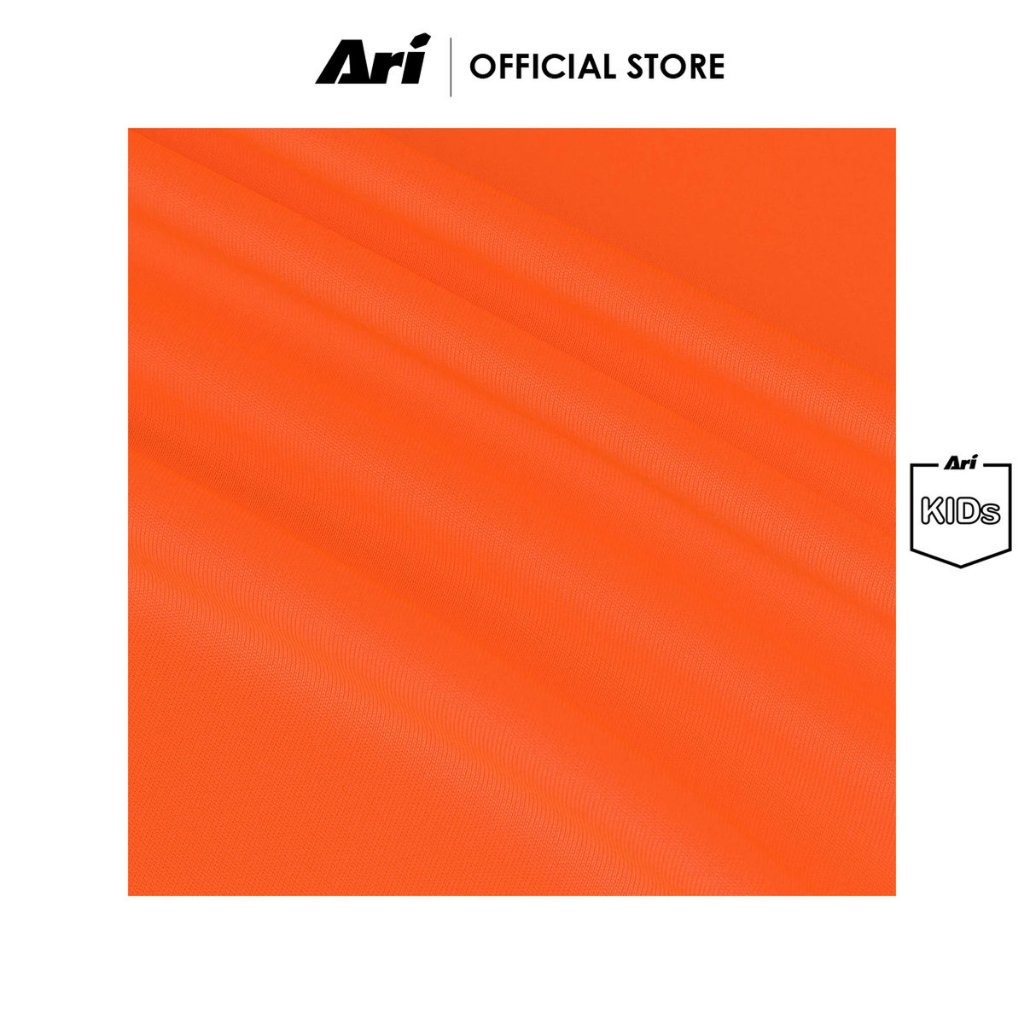 ARI KIDS ESSENTIAL 2TONES TEAM JERSEY - NEON ORANGE/BLACK (AAP2423-30) เสื้อฟุตบอล เด็ก อาริ ESSENTIAL 2TONES สีส้มดำ - รูปที่ 4