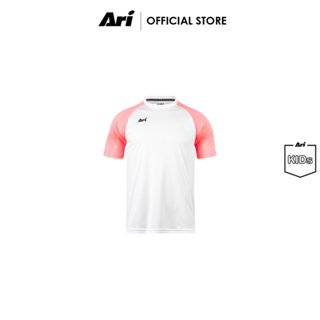 ARI KIDS ESSENTIAL 2TONES TEAM JERSEY - WHITE/NEON PINK (AAP…
