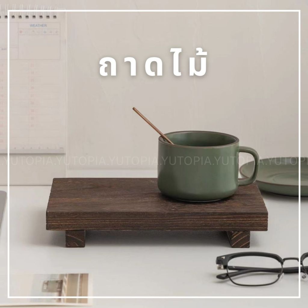 พร้อมส่ง ถาดไม้ Retro Log Aromatherapy แท่นไม้ วางน้ําหอม เครื่องประดับ กุญแจ แต่งบ้านสวยมาก