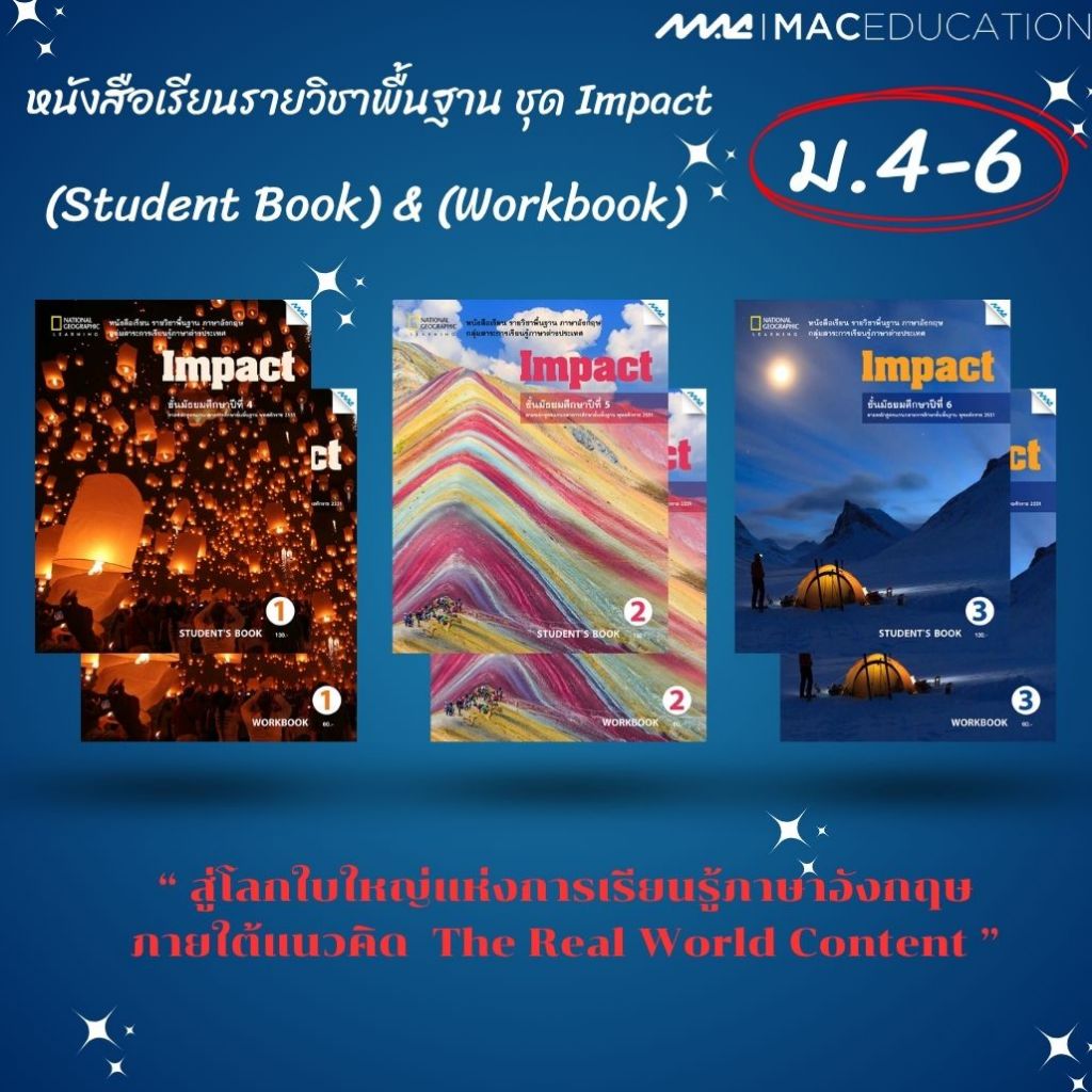 Impact 4-6 (Student Book & Work Book)  BY MAC EDUCATION (สำนักพิมพ์แม็ค)