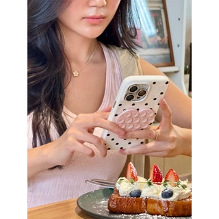Polkadot Whale Indeed Hagen Case (แบบแม่เหล็ก) - สี Polkadot วัสดุหนังแก้วเกรด Premium จับถนัดมือ แม่เหล็กแรง